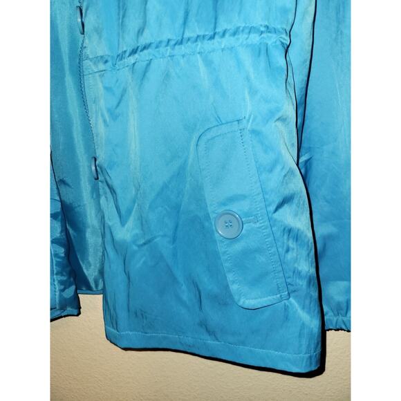 New York & Company Blue Full Zip Jacket NYC Size Medium - Picture 5 of 12